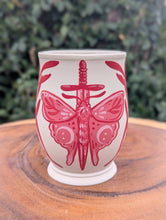Load image into Gallery viewer, #05 - Monochrome Red Moth &amp; Sword Cup