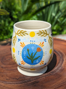 #10 - Moth & Lily of the Valley Pinched Mug