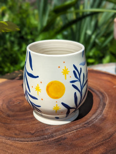 #10 - Moth & Lily of the Valley Pinched Mug