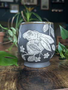 #12 - Matte Rabbit & Strawberries Mug