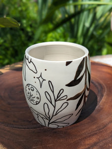 #15 - Beetle & Lily of the Valley Pinched Mug