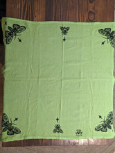 Load image into Gallery viewer, #41 - Green Moths &amp; Bees Tea Towel