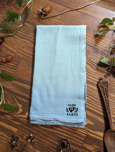 #37- Gradient Blue/Teal Moths, Bees & Beetle Tea Towel