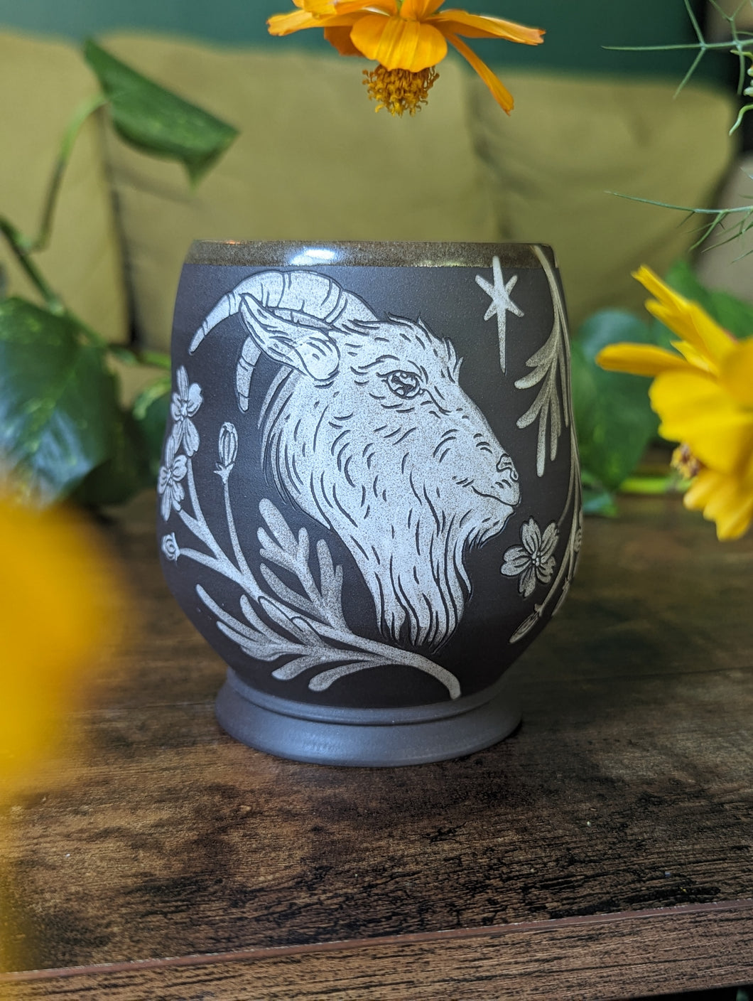 #12 - Goat & Cosmos Mug