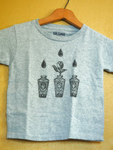 Load image into Gallery viewer, #56 - Triple Vases Grey T (Kids 4T)