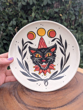 Load image into Gallery viewer, #10 - Halloween Cat Shallow Bowl/Plate