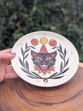 Load image into Gallery viewer, #10 - Halloween Cat Shallow Bowl/Plate