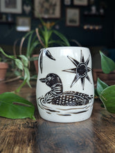Load image into Gallery viewer, #S01 - Black &amp; White Loon Mug (Seconds Sale!)