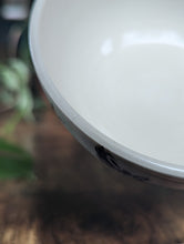 Load image into Gallery viewer, #S03 - Black &amp; White Eye Moth Brush Strokes Small Bowl (Seconds Sale!)