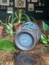 Load image into Gallery viewer, #S06 - Matte Dragonfly on Dark Clay Cup (Seconds Sale!)