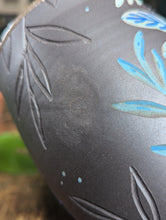 Load image into Gallery viewer, #S06 - Matte Dragonfly on Dark Clay Cup (Seconds Sale!)