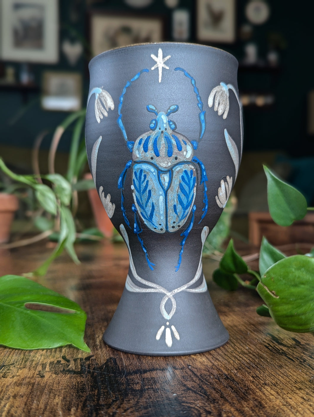 #S08 - Matte Goliath Beetle Goblet (Seconds Sale!)