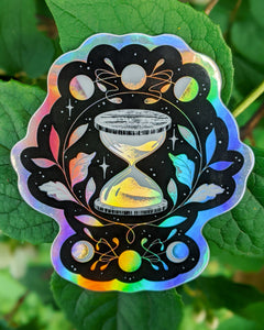 Holographic Hourglass Sticker